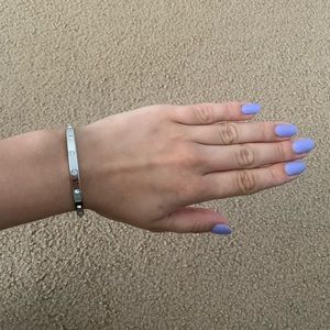Silver Kate Spade bangle